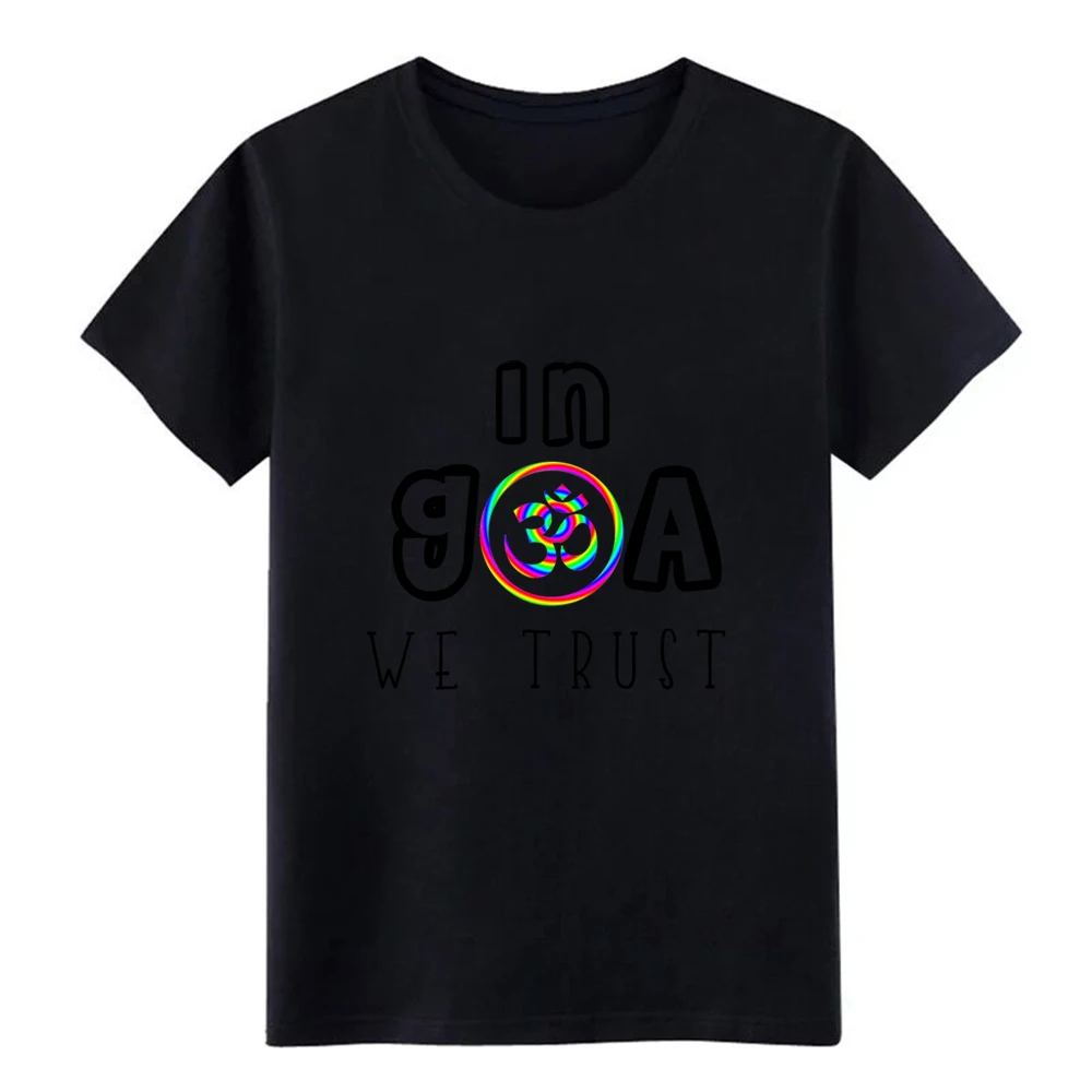 

Men's Goa I Psytrance Techno Rave I Om gift idea t shirt personalized cotton Crew Neck Trend Fitness Comical Vintage shirt