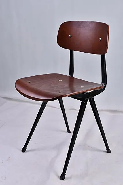 Stile industriale standard universale in metallo cucina sala da pranzo sedie design ergonomico per sala da pranzo sgabello di legno in stile ... Sedie stile industriale