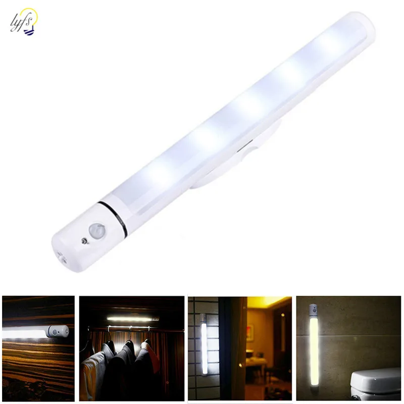 

Motion sensor inductive night light battery power can be rotated led night lamp for wardrobe bedroom cabinets light