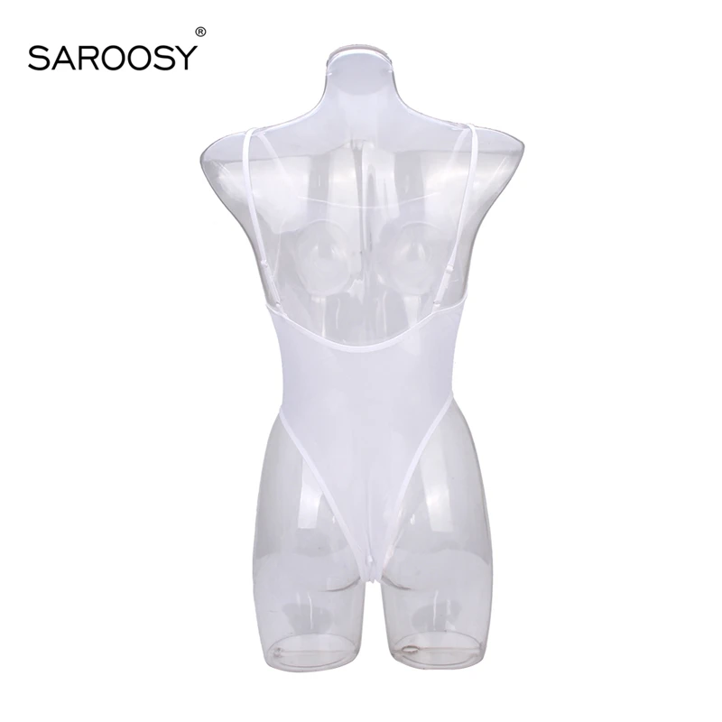 2017 New Sexy Lingerie Sheer Mesh Bodysuit for Women Open Cup Hipless Open Crotch Back Adjustable Strap Size