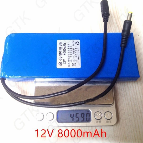 12 v литий-полимерная батарея 11,1 v 8000 mah литиевая аккумуляторная батарея для электронного органа аудио оборудование громкоговоритель+ 12,6 V 3A зарядное устройство