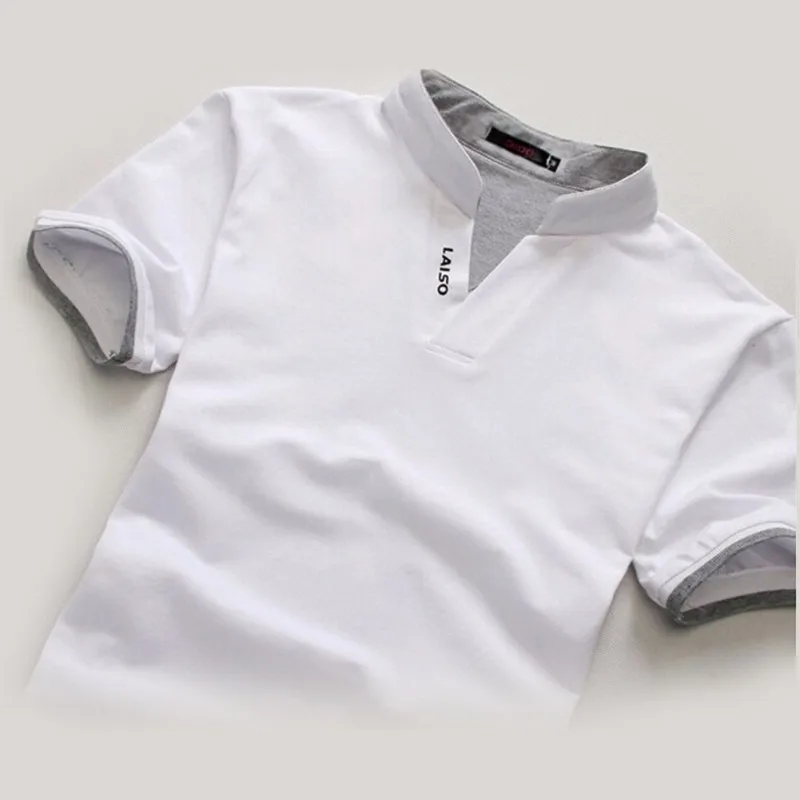 Дышащая спортивная мужская футболка M-XXXL дропшиппинг Стенд воротник футболка с коротким рукавом футболка 6 цветов