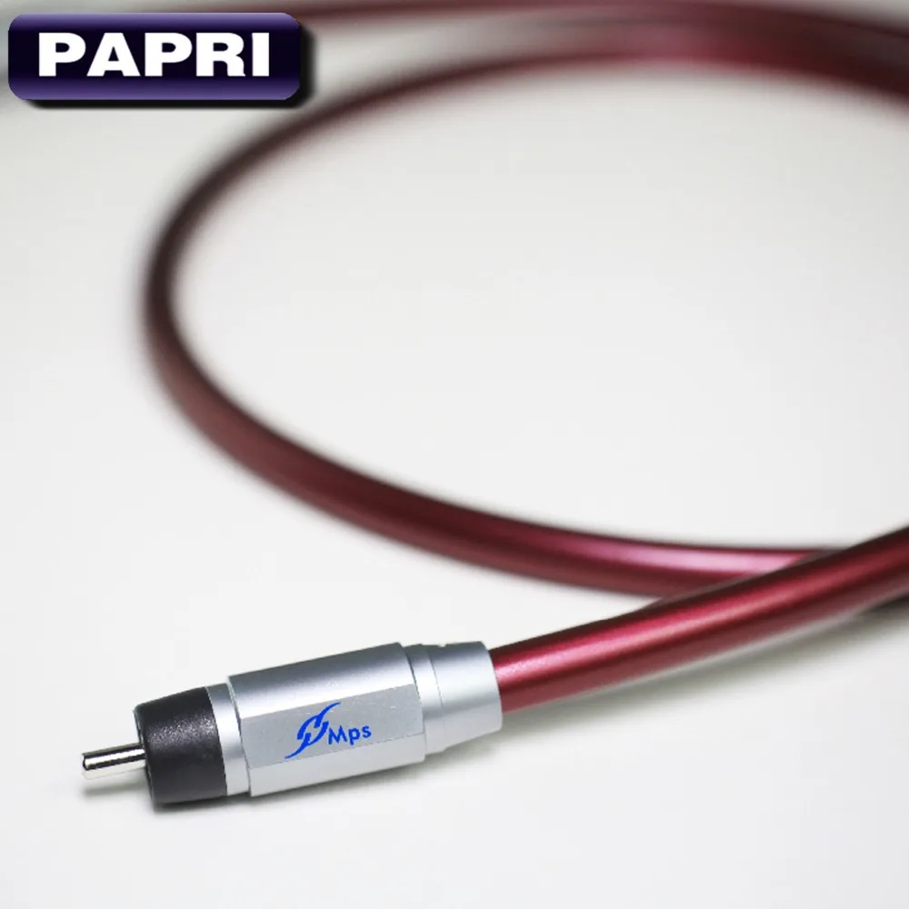 PAPRI MPS M 880R HiFi аудиокабель 99.99997% OCC посеребренный DIY родиевый соединитель вилки RCA