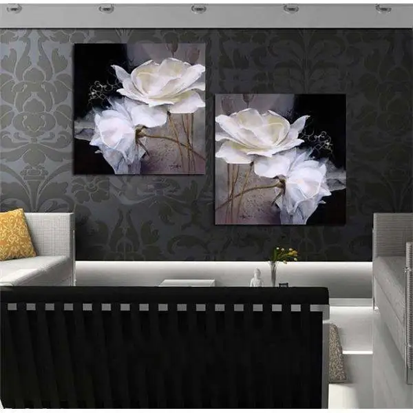 Buy Framed Art Black And White 2 Plates Contemporary