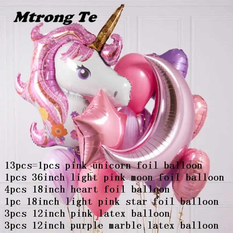 Gran 3D unicornio arco iris de helio Globos de papel de aluminio de cumpleaños suministros de fiesta tema decoración bebé niños juguetes Globos Gran 3D unicornio arco iris de helio Globos de papel de aluminio de cumpleaños suministros de fiesta tema decoración bebé niños juguetes Globos