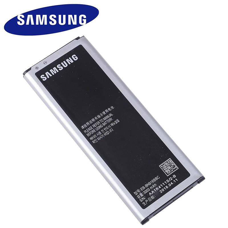 Samsung сменный аккумулятор EB BN916BBC с NFC для samsung GALAXY NOTE4 N9100 N9108V N9109V N9106W NOTE 4 3000mAh