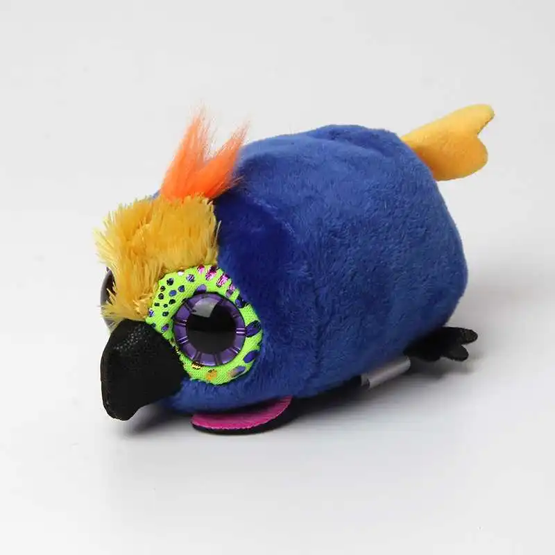 10CM Mini Original Ty Plush Toys Beanie Boos Big Eyes fox unicorn Pocket TSUM Candy pig Stuffed Doll Pink Owl TY Baby Kids Gift