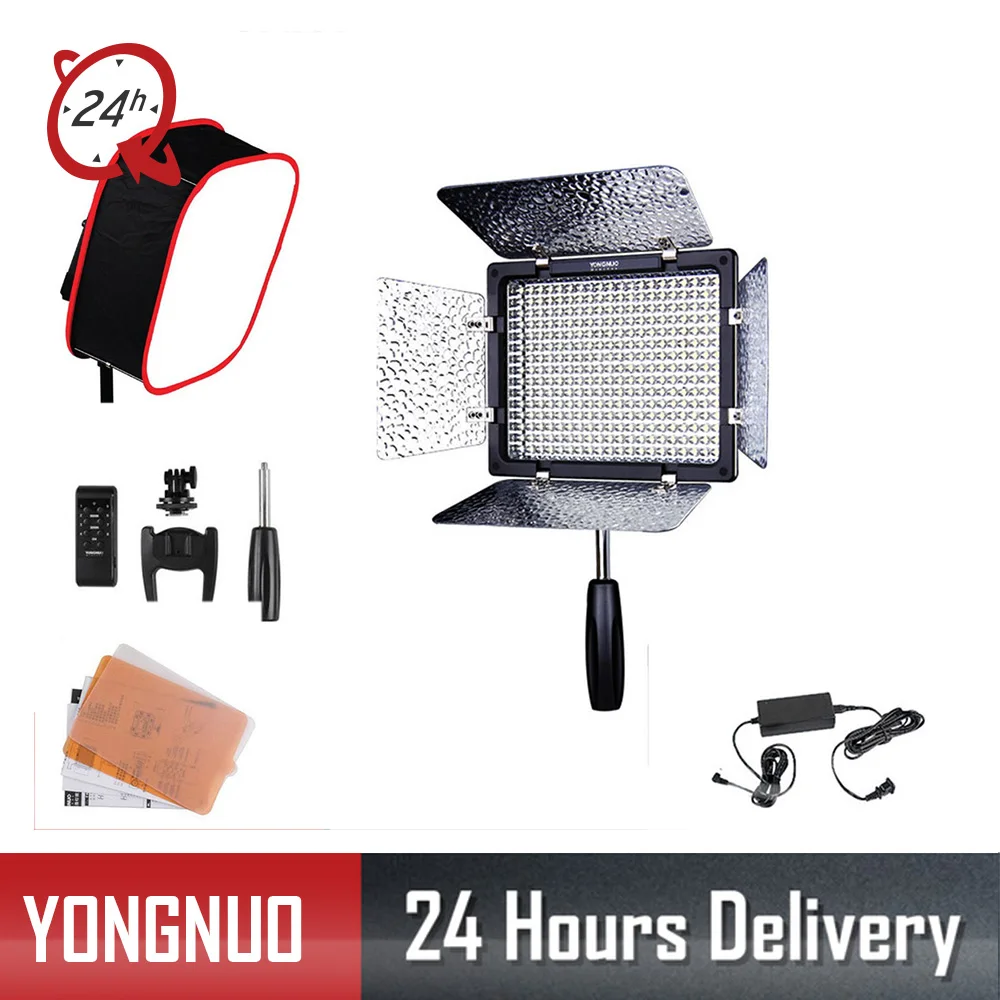 

Yongnuo YN300III YN-300 III selfie LED Camera Video Light photography lighting 3200K-5500K for youtube Canon Nikon + Softbox