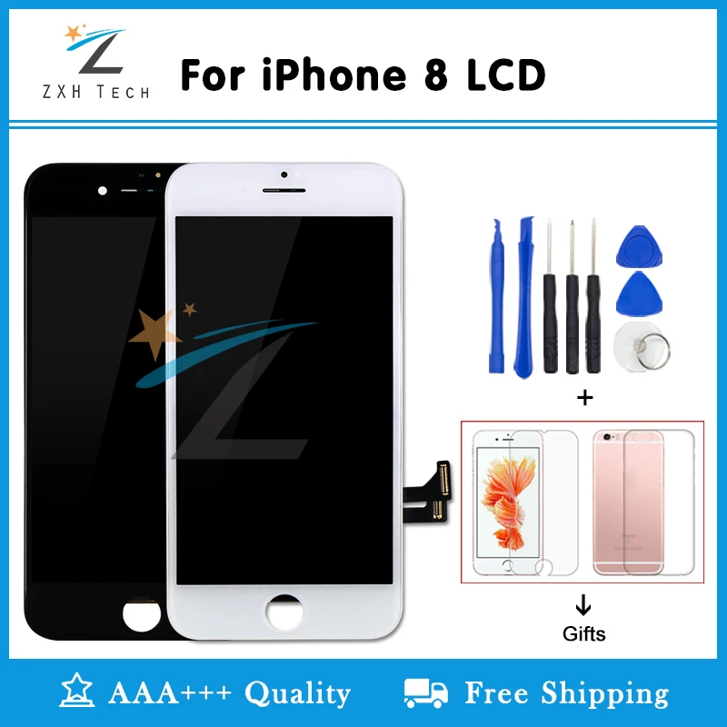 ЖК дисплей класса AAA для iPhone 8 сменный экран 8P объектива Pantalla с 3D сенсорным