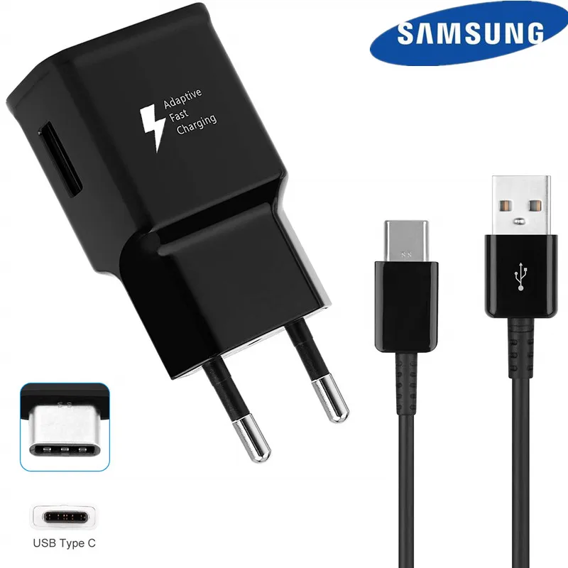 

Original Samsung Galaxy Charger s10 s8 s9 plus note 8 9 a5 2017 Mobile Phone Adaptive fast charging Charge Power travel Adapter