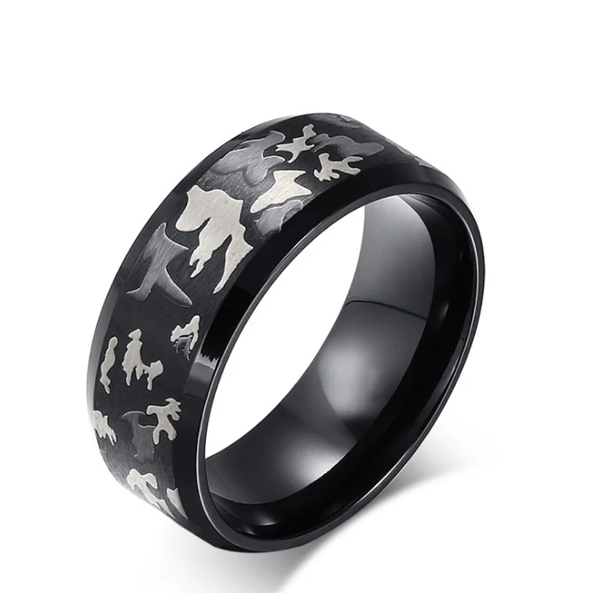 fashion men titanium ring high quality black titanium wedding rings for men and women camouflage ring soldier style jewelry - Mens Titanium Wedding Ring fashion men titanium ring high quality black titanium wedding rings for men and women camouflage ring soldier style jewelry - Mens Titanium Wedding Ring