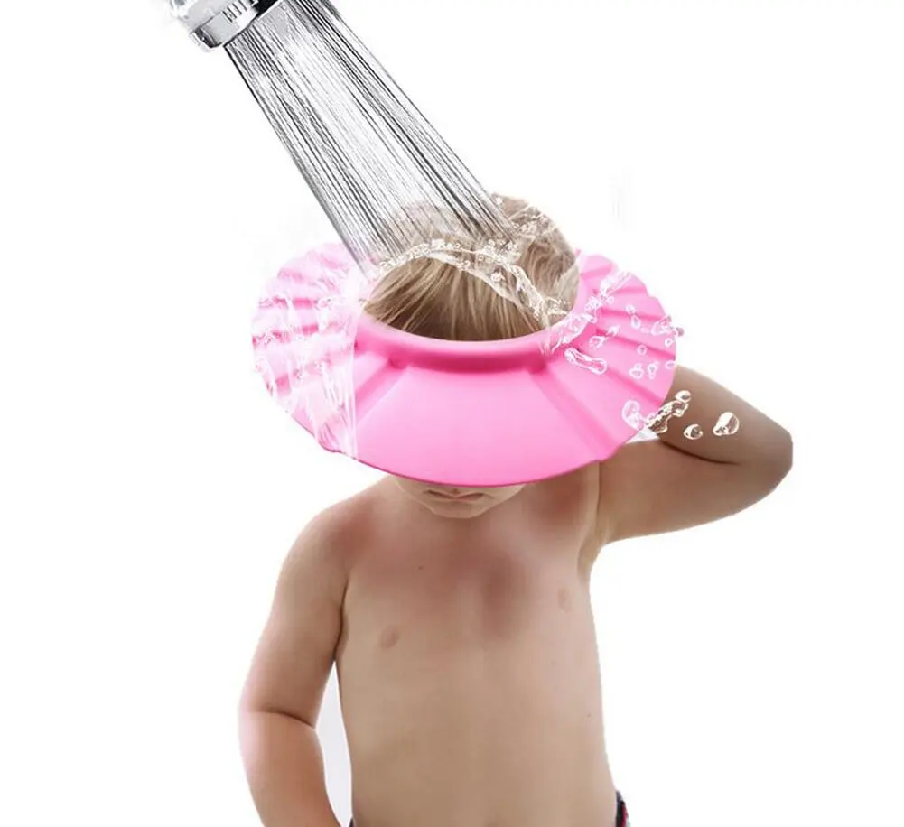 

Yooap Safe and soft adjustable, shampoo cap, baby shampoo cap, soft earmuffs set hair wash shield