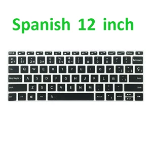 Кремниевая русская/испанская/Французская клавиатура с раскладкой AZERTY чехол для Xiaomi Air 12,5 13,3 Pro15.6 Водонепроницаемая клавиатура для ноутбука - Цвет: S 12 INCH