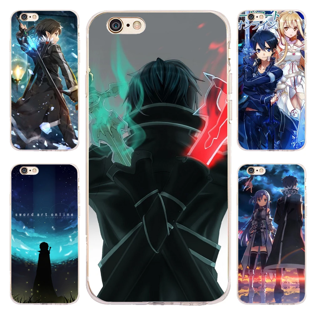 Fundas Anime Sword Art Online Clear Soft Silicone Phone Cases for iPhone XS Max XR X 7 8 6 6S Plus 5S 5 SE 5C 4S iPod Touch 5. |