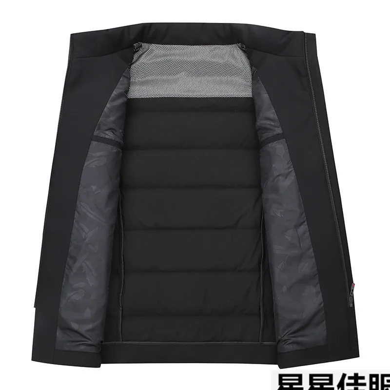 10XL 8XL новая зимняя куртка на утином пуху воротник из натурального меха Мужская модная одежда высокого качества для отца повседневные куртки утепленные парки