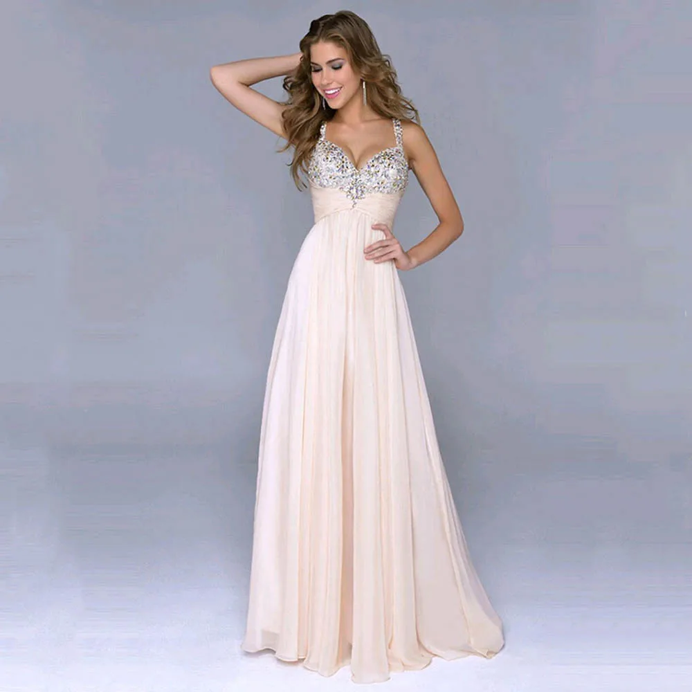2018 Womens Fashion Formal Long Sexy Spaghetti Strap