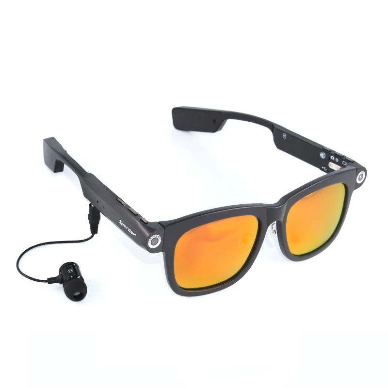 Reotgtu 2018 HD 720P Fashion Men And Women Models Camera Sunglasses Outdoor Sports DV Bluetooth Smart Glasses With Headset