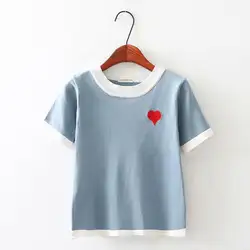2019 Летний стиль футболка Для женщин футболка с коротким рукавом Femme с принтом букв повседневные хлопковые