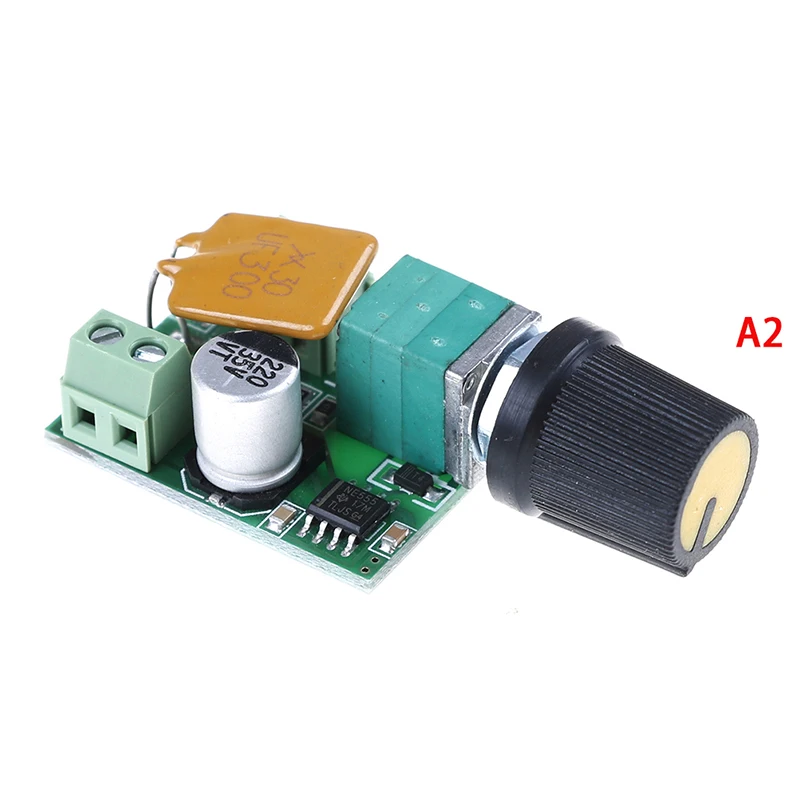 Mini DC 5A Motor Pwm Speed Controller 3V-35V Speed Control Switch Led Dimmer A2: Terminal Type
