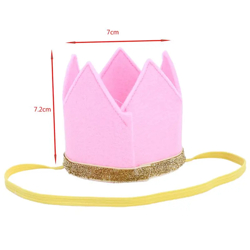 Baby Boy Girl First Birthday Hat Numbers Headband Tiara Party Photo Props