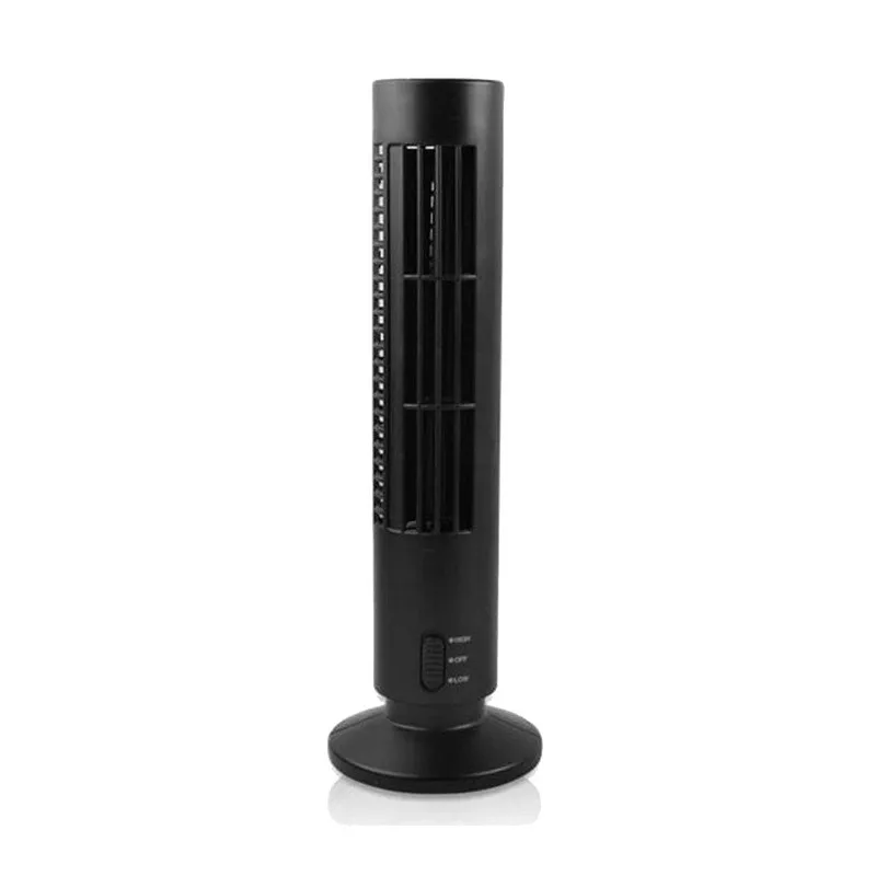 Портативный Настольный охлаждающий вентилятор очиститель мини USB Leafless Tower вентилятор ультра-тихий сильный ветер 2 скорости для домашнего компьютера офиса
