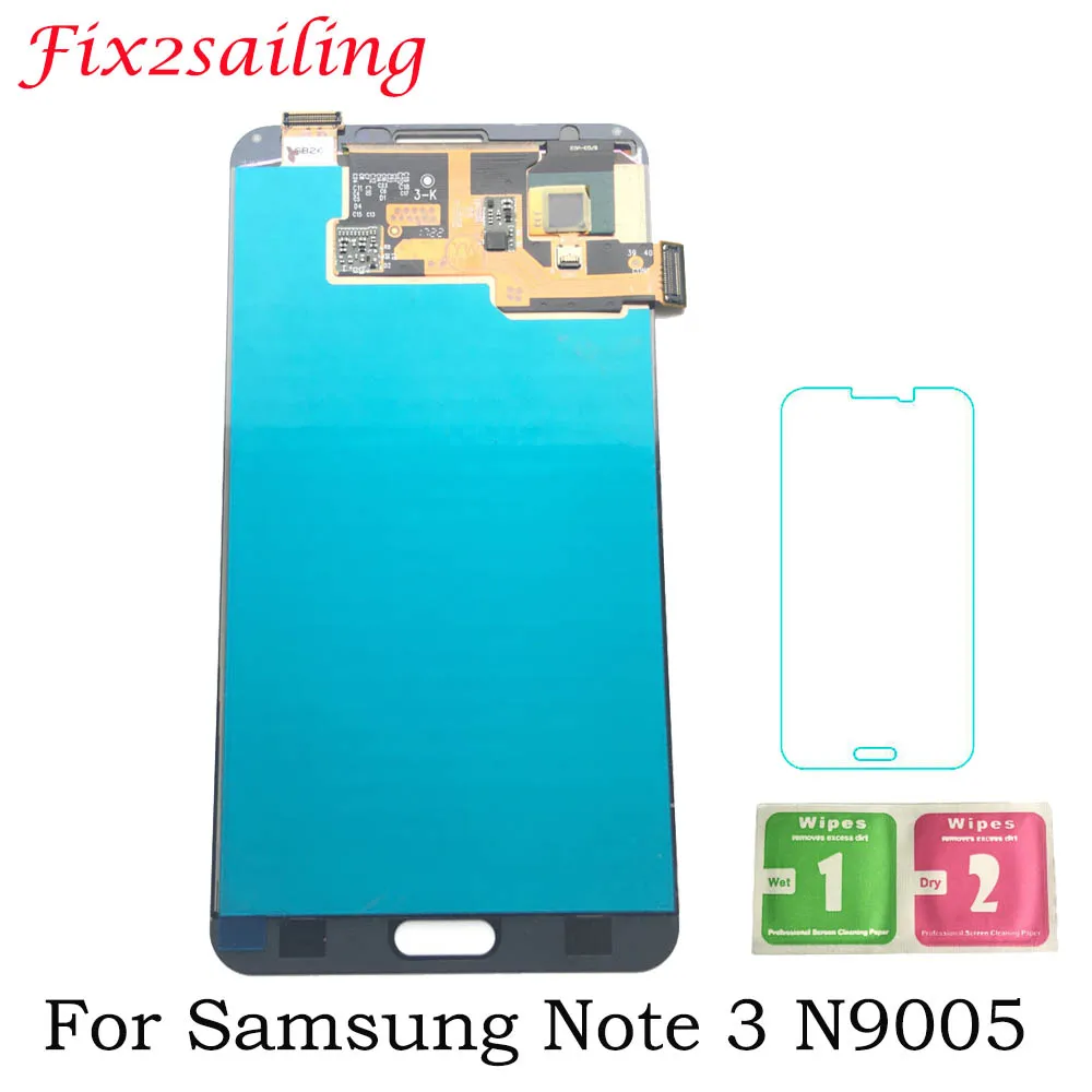 

Note 3 display For Samsung Galaxy Note 3 N9005 LCD Display Touch Screen Digitizer Black / White Super Amoled LCDS Free Shipping