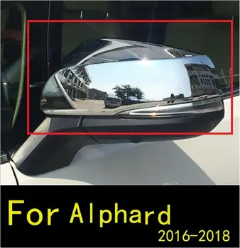 

ABS Chrome Exterior Rearview Mirror Cover Side Door Mirror Trims Decoration For Toyota Alphard Vellfire 2016 2017 2018