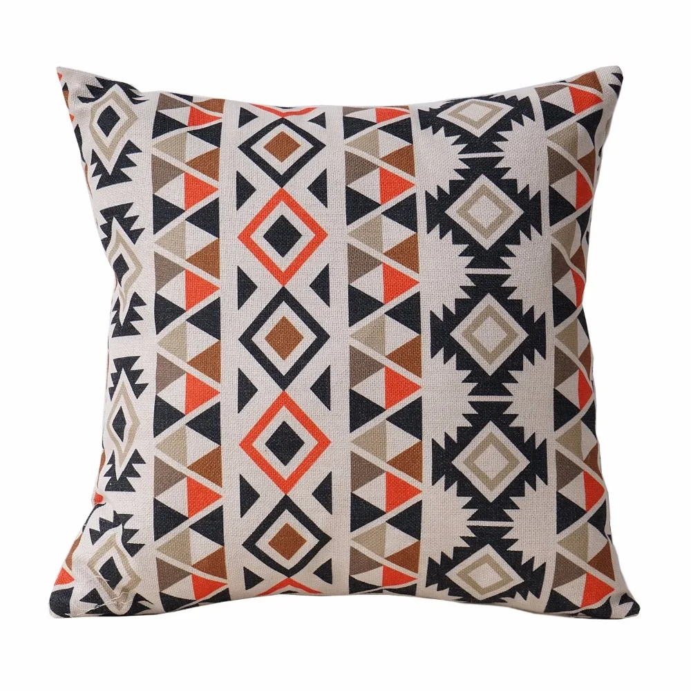 Aztec Cushion Covers Ethnic Throw Pillow Covers Geometric Decorative