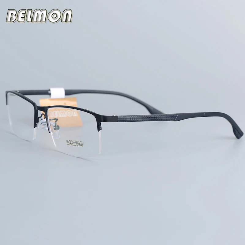 

Belmon Eyeglasses Frame Men Computer Optical Prescription Myopia Nerd Clear Lens Eye Glasses Spectacle Frame For Male RSD035