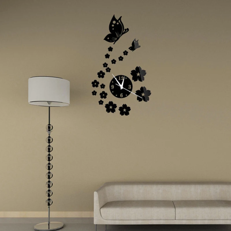 Blume wanduhr kaufen billigblume wanduhr partien aus china blume ...