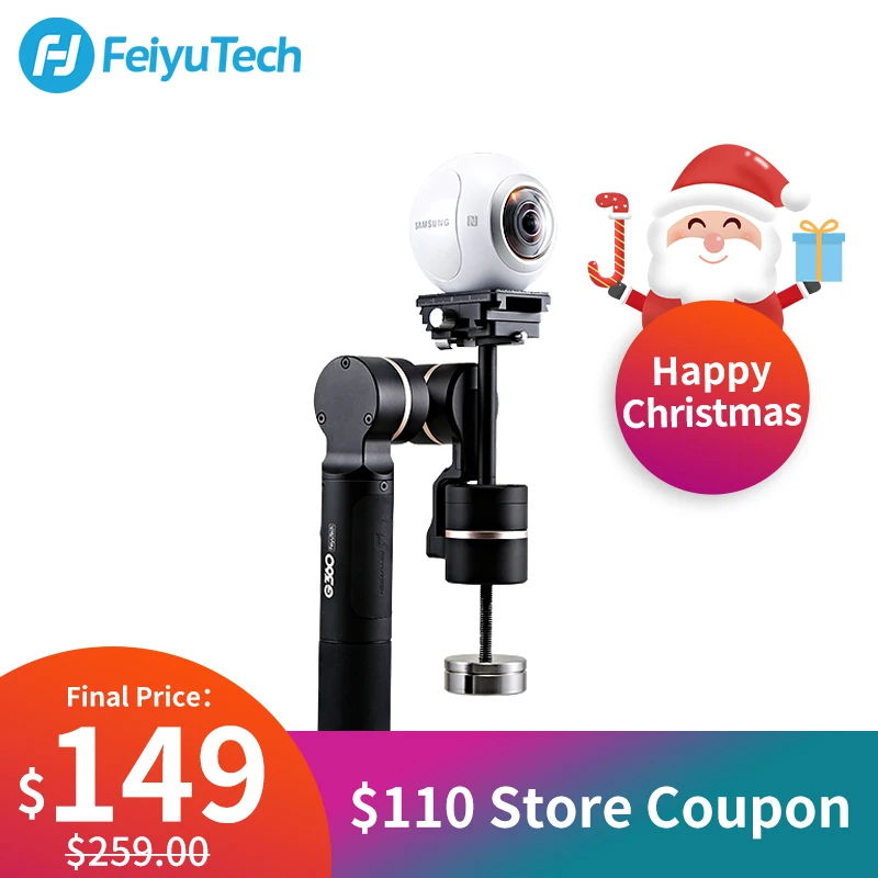 

FeiyuTech Feiyu G360 3-aixs Handheld Brushless Motor Gimbal Panoramic Camera Stabilizer for Samsung gear 360/Kodak pixpro sp360