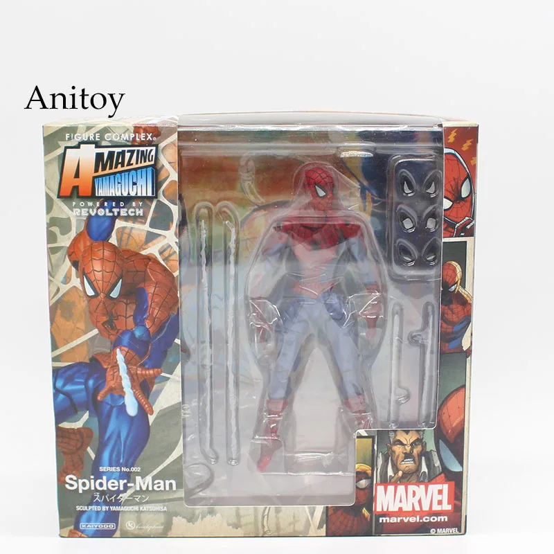 

Revoltech Series NO.002 Spider Man Spiderman PVC Action Figure Collectible Model Toy 16cm KT3735