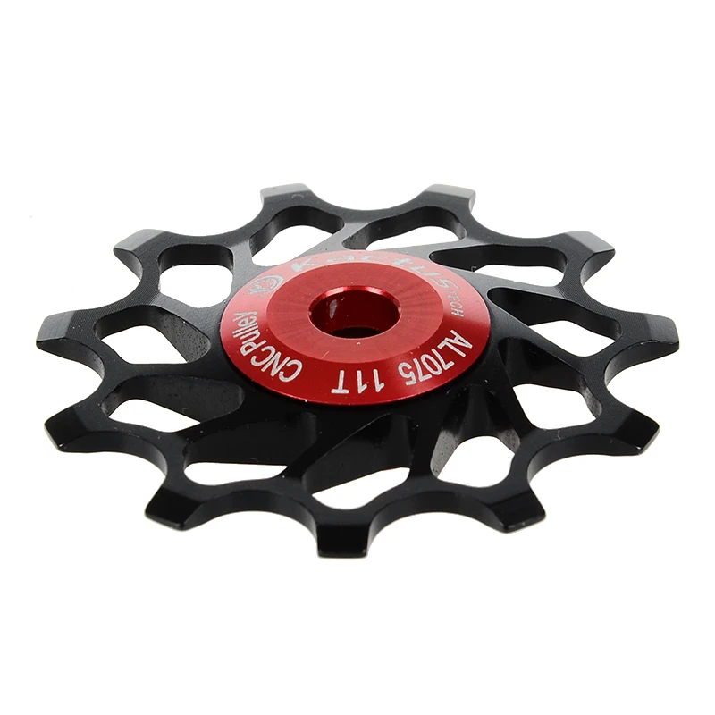 11T Ceramic Pulley CNC Machined Bicycle Rear Derailleur Steel Bearing Wheel MTB Road Bike Guide Roller Bearing Part Accessory Set 9g (8)