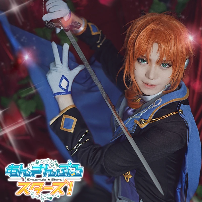

COSPLAYONSEN Ensemble Stars Reminiscence Monochrome Checkmate Knights Tsukinaga Leo Cosplay Costume Full Set