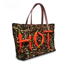 Бесшумные дизайны модные женские сумки для женщин; известный бренд дизайнерские сумки на плечо женская сумка Голограмма овощи большая сумка для покупок