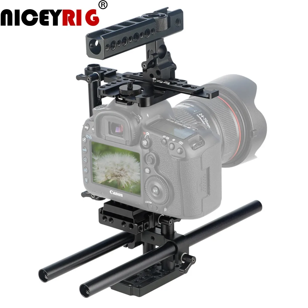 NICEYRIG клетка для камеры Sony Canon Nikon Ricoh Sigma OLYMPUS FUJIFILM SAMSUNG Высокая Регулируемая DSLR