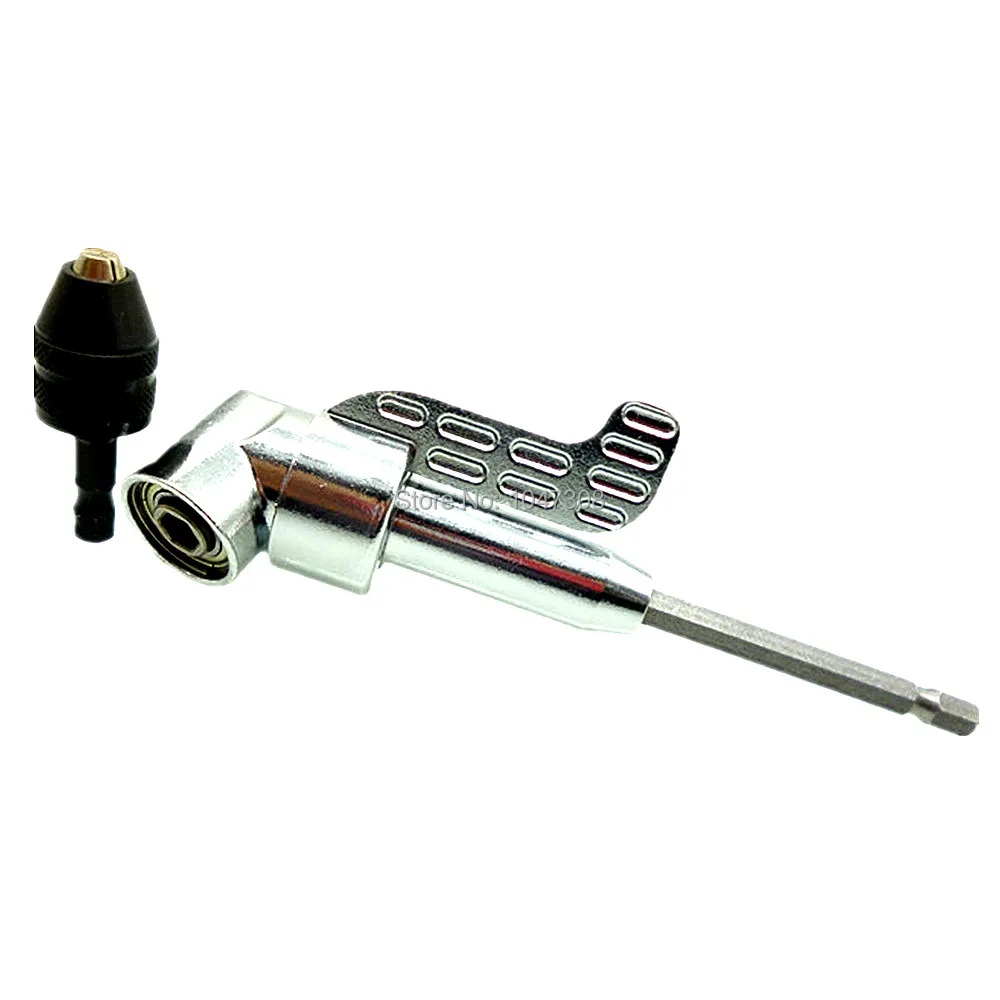 

Angled Bit Holder Magnetic Driver Angle Power Drill Driver Hex Screwdriver Bit Holder Tool Accessory Keyless Chuck Converter