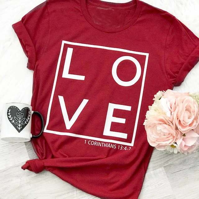 Christian valentines day shirts Clearance