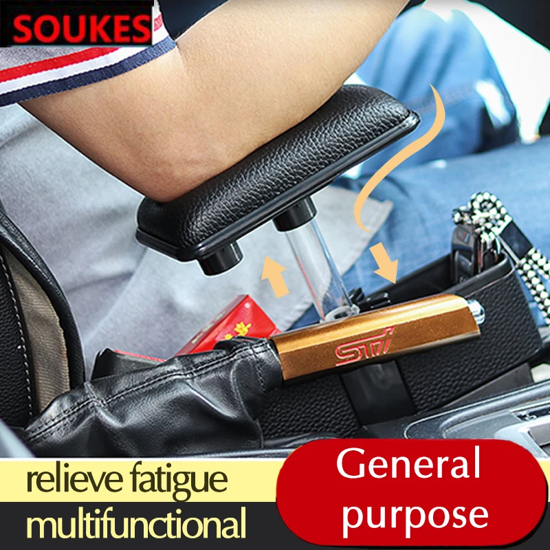 

Leather Car Center Console Storage Box Armrest Pad For Ford Focus 2 3 1 Fiesta Mondeo Kuba Ecosport Mini Cooper R56 R50 R53 F56