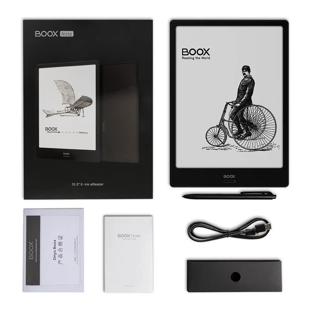 BOOX Note Ereader, Android 6,0 32 ГБ/2G 10," двойной сенсорный HD дисплей E Ink cta гибкий экран Встроенный микрофон, wifi и Bluetooth