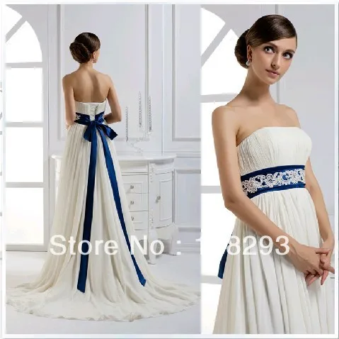 Wedding Dresses with Color Belt