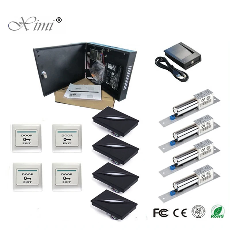 

Cheap Good Quality ZK C3-400 Access Control System With Bolt Lock And KR100E Card Reader TCP/IP Waterproof Access Control System