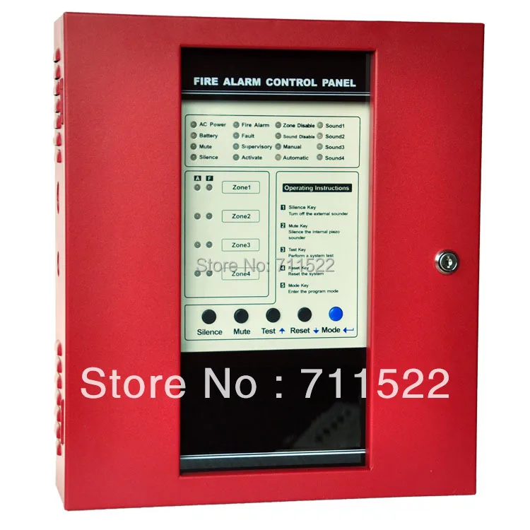 NEW Conventional Fire Alarm Control System Conventional Fire Alarm Control Panel 4 zones panel NEW Conventional Fire Alarm Control System Conventional Fire Alarm Control Panel 4 zones panel