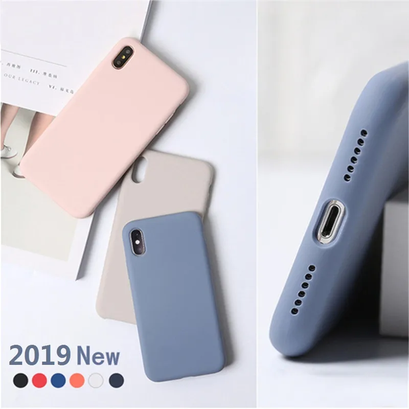 

Shockproof Phone Cases For iPhone XI Max X(11) 7 8 6 6s Plus Liquid Silicone Cover For iPhone XS Max XR X 10 8 Plus Case EEMIA