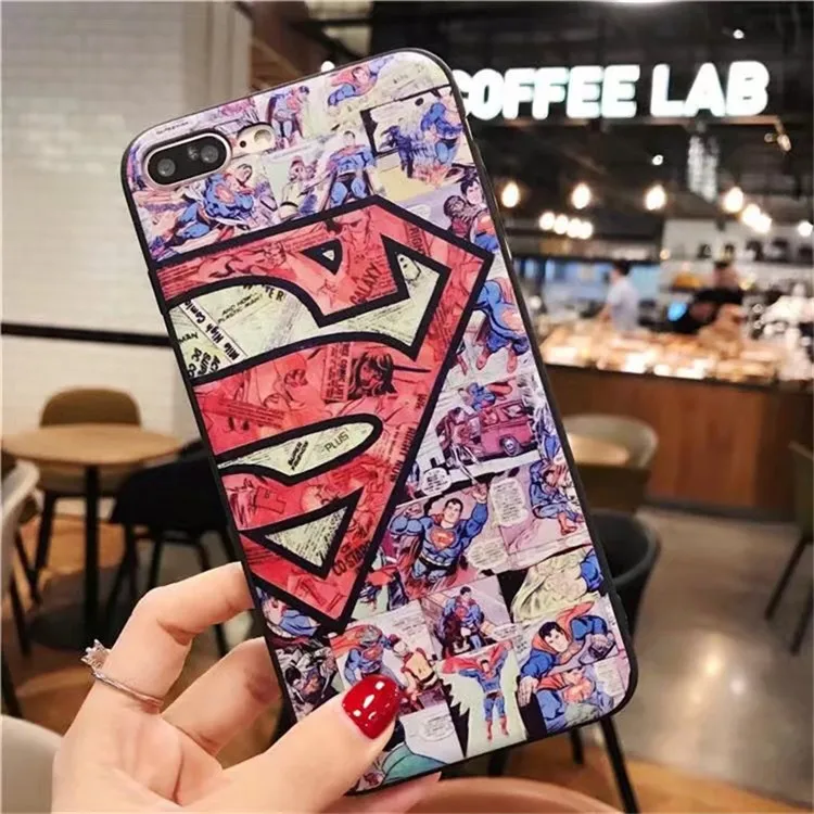 Рельефный 3D чехол Marvel Super Hero для iPhone 11Pro Max 5 5S SE, мягкий ТПУ чехол для телефона s для iPhone 6 7 8 Plus X XS Max XR, чехол СУПЕРМЕНА для iPhone 11 - Цвет: color 10