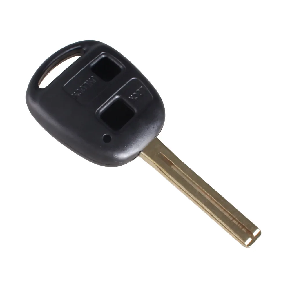 KEYYOU 2 кнопки пустой ключ Shell для Lexus RX330 ES300 46 мм лезвие дистанционного пустой ключ оболочки автомобильный ключ чехол