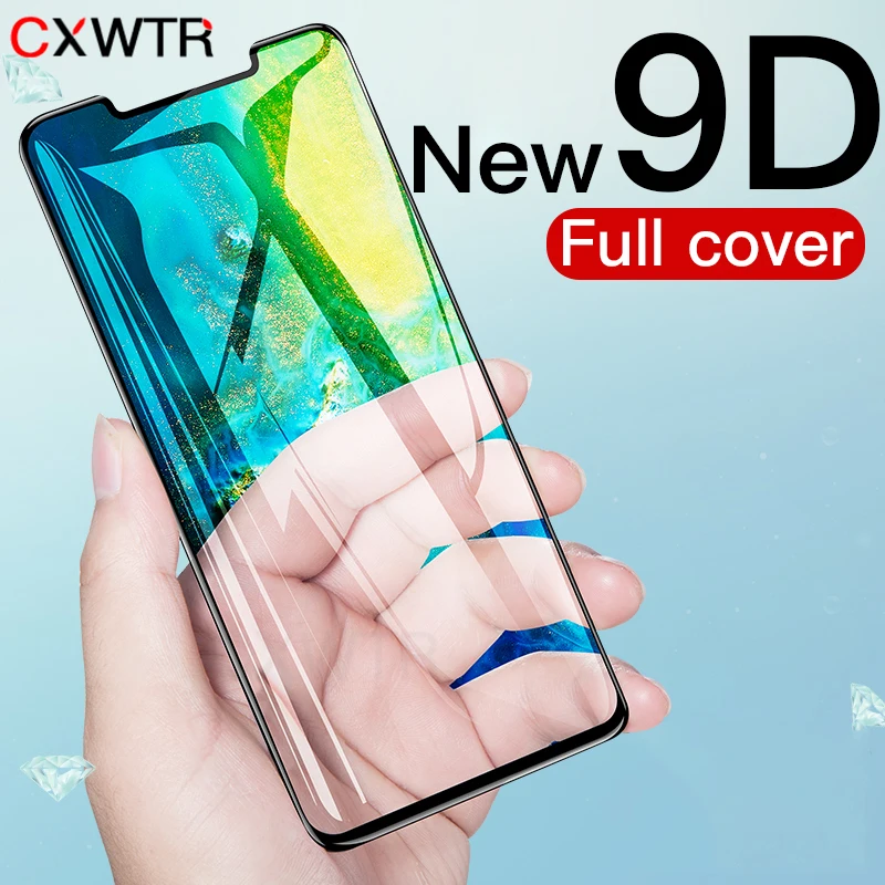 

9D Full Cover Tempered Glass For Huawei Nova 4 3 3i 3e Mate 20 Pro Screen Protector For Honor 8x V20 Magic 2 Protective Film