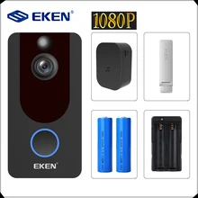 Eken V7 1080P смарт WiFi видео дверной звонок камера визуальный домофон с колокольчиком IP дверной звонок беспроводная домашняя камера безопасности