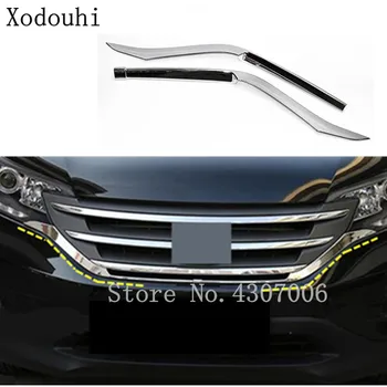 

Car body cover protection detector trim Front up Grid Grill Grille hoods 2pcs For Honda CRV CR-V 2012 2013 2014