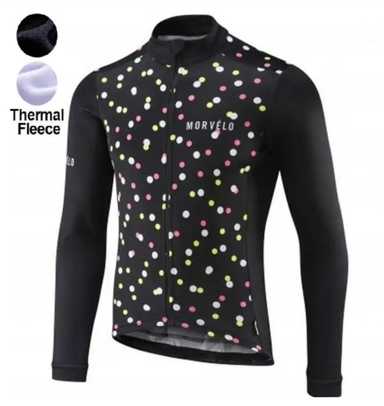 morvelo Велоспорт Джерси зимний длинный велосипед тепловой флис Ropa Roupa De Ciclismo Invierno Mujer Mtb Одежда